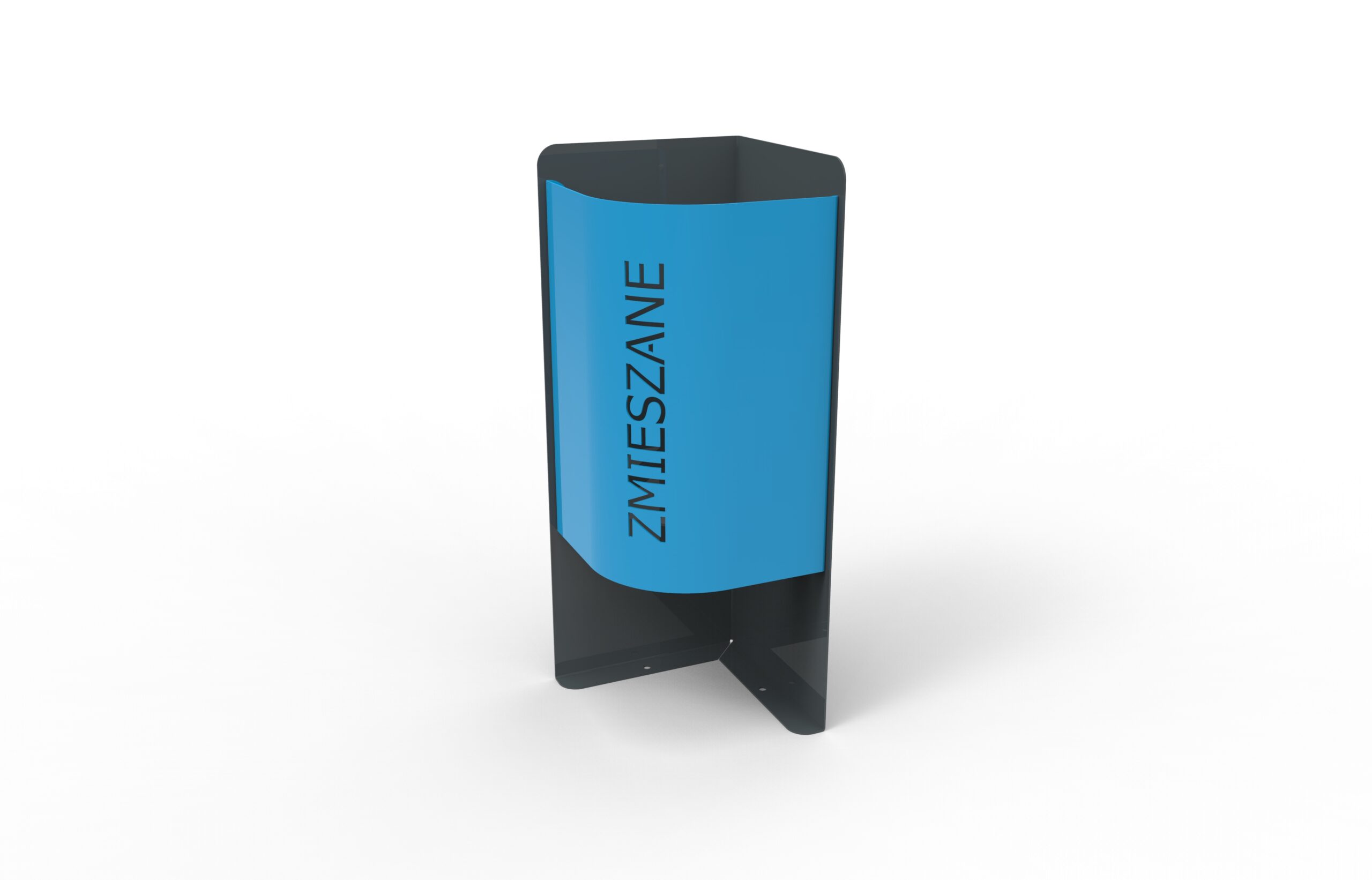 Abfallbehälter Bend – einfach Ansicht 2