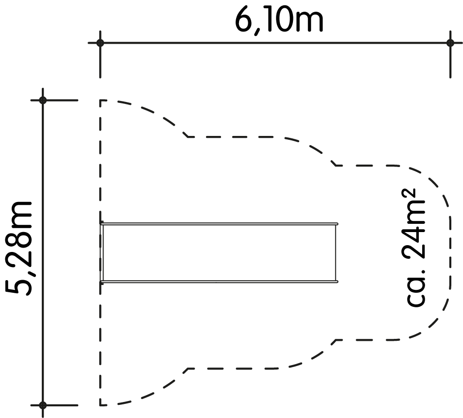 Anbaurutsche 100xPH245cm Ansicht 4