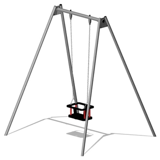 Einfach-Schaukel mit Babysitz