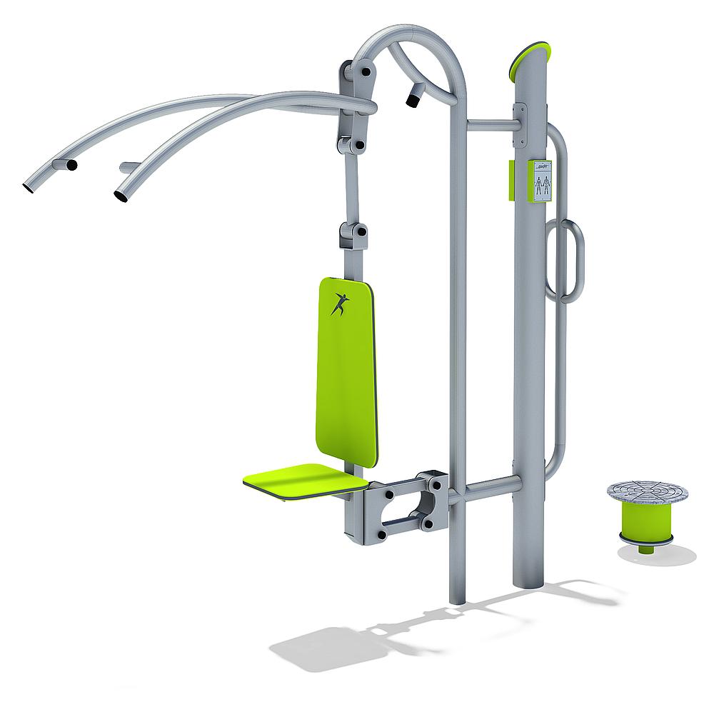 Bewegungs-Station Kombi V Pull down &amp; Twist Ansicht 4