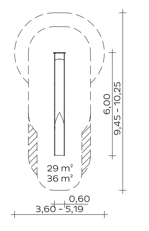 Anbau-Muldenrutsche (2,60) Ansicht 3