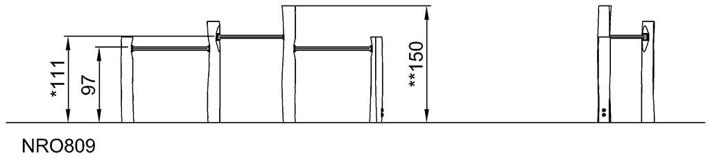 Dreier-Turn-Reck NRO809 Ansicht 4