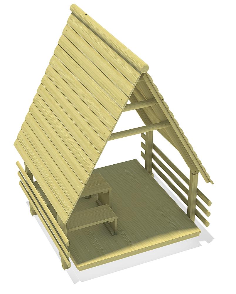 Rasthaus mit Sitzgruppe Ansicht 5