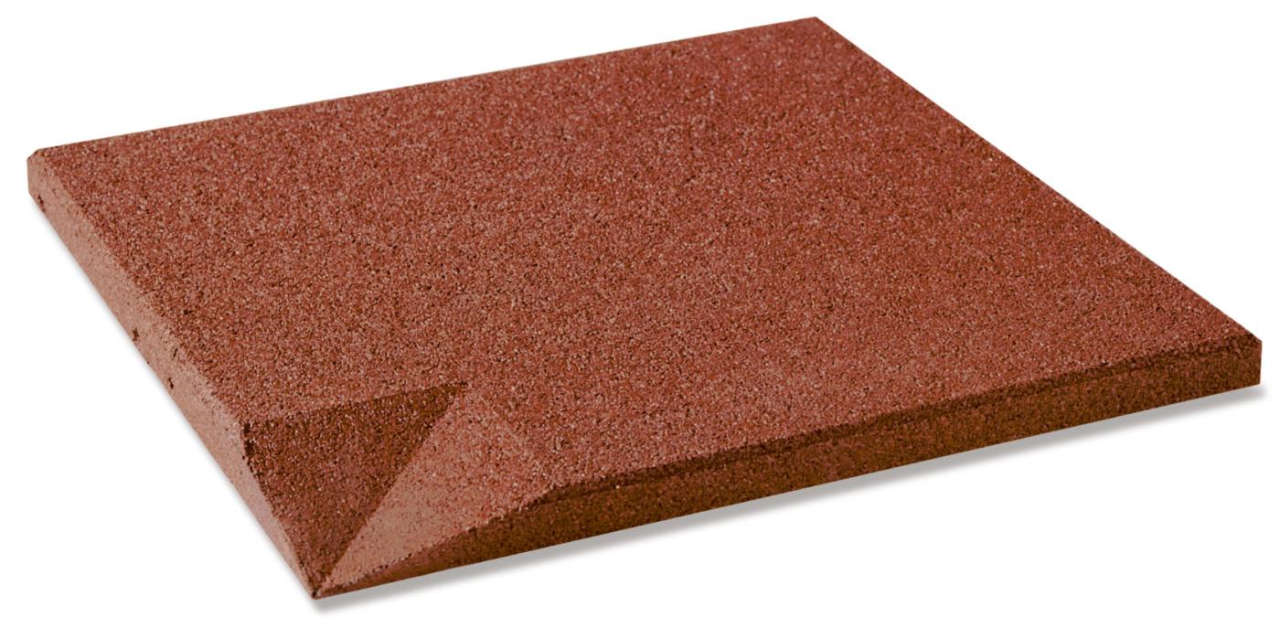 Fallschutzplatten 65 mm rotbraun, ganze Platten einseitig abgeschrägt Ansicht 6
