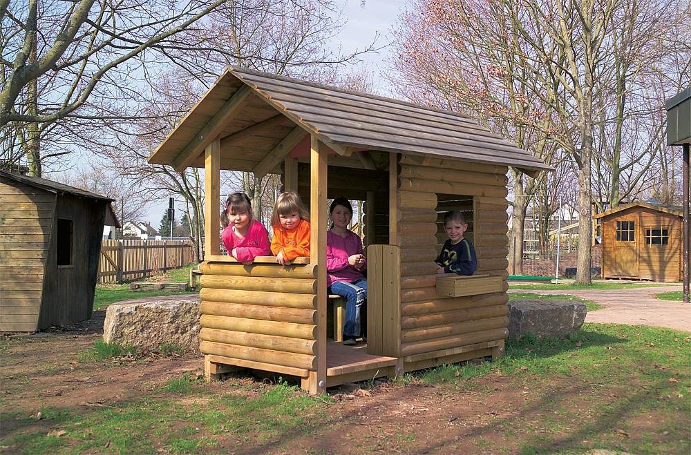 Blockhaus mit Veranda Ansicht 6