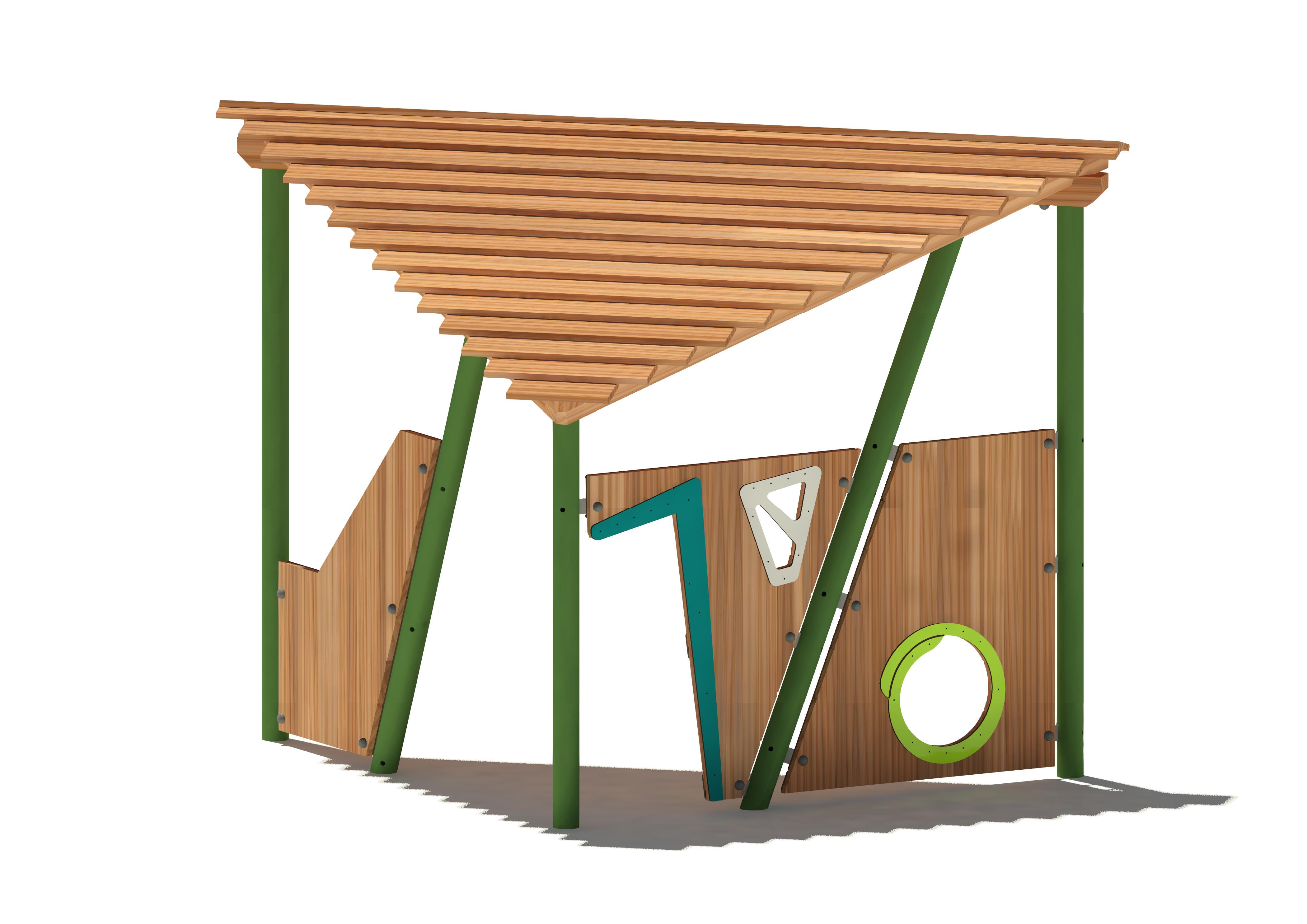Halbes Spielhaus Freddie 18205, Maier Spielplatzgeräte