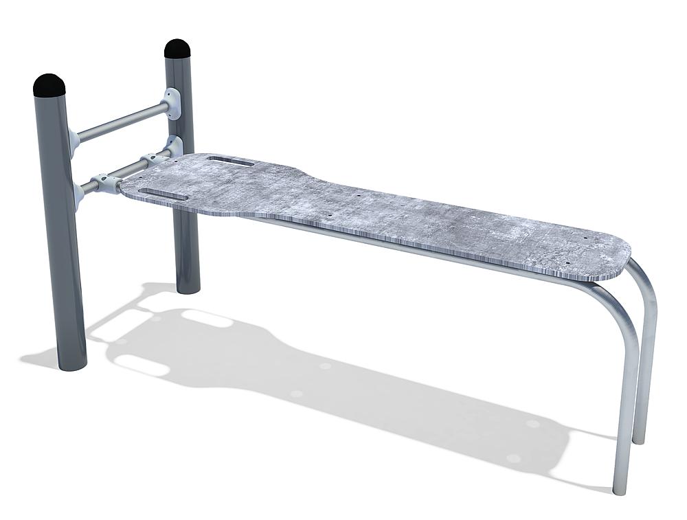 Calisthenics Sit-up Bank gerade Ansicht 4