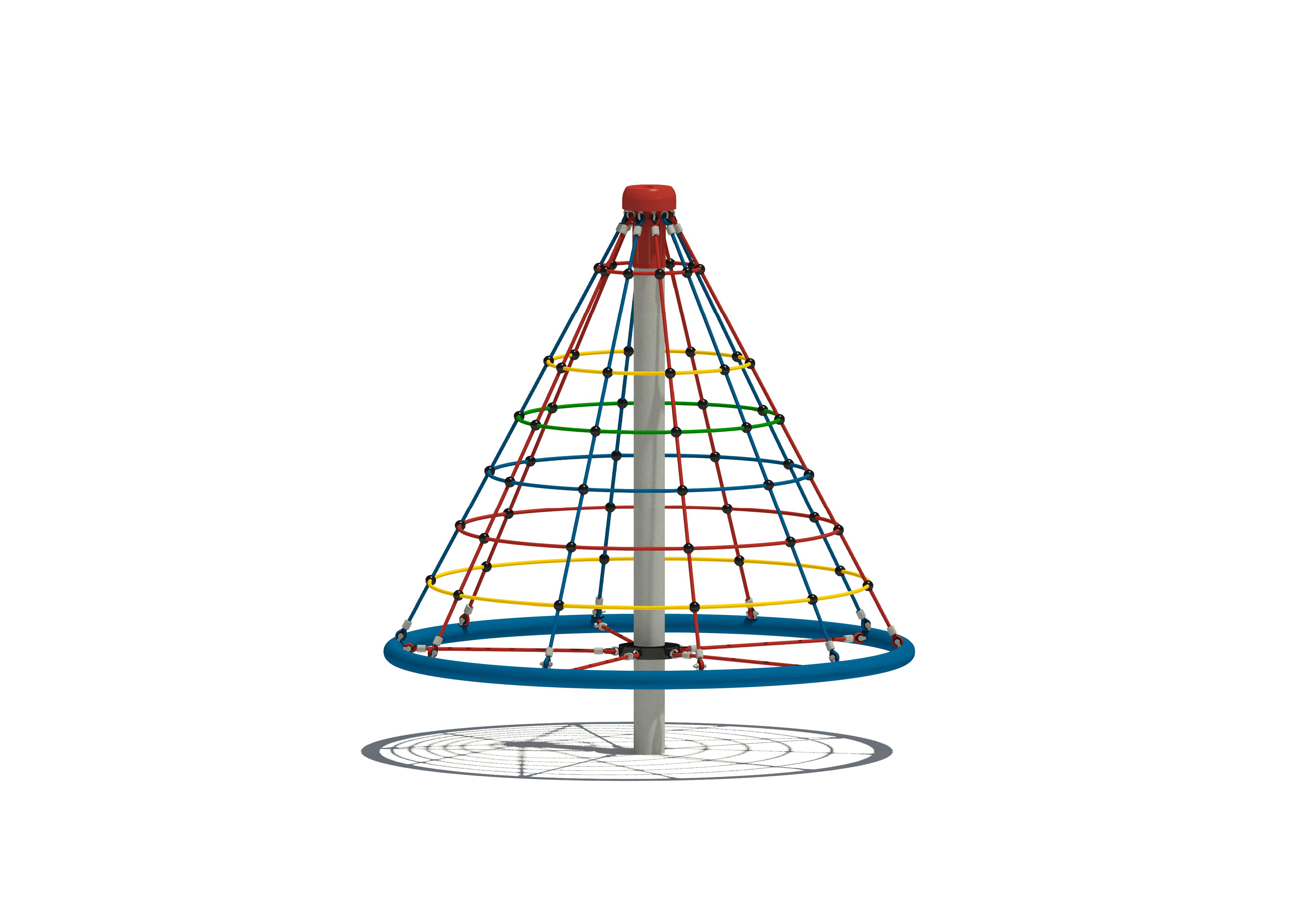 Kletternetzpyramide Zwergenland 625, Maier Spielplatzgeräte