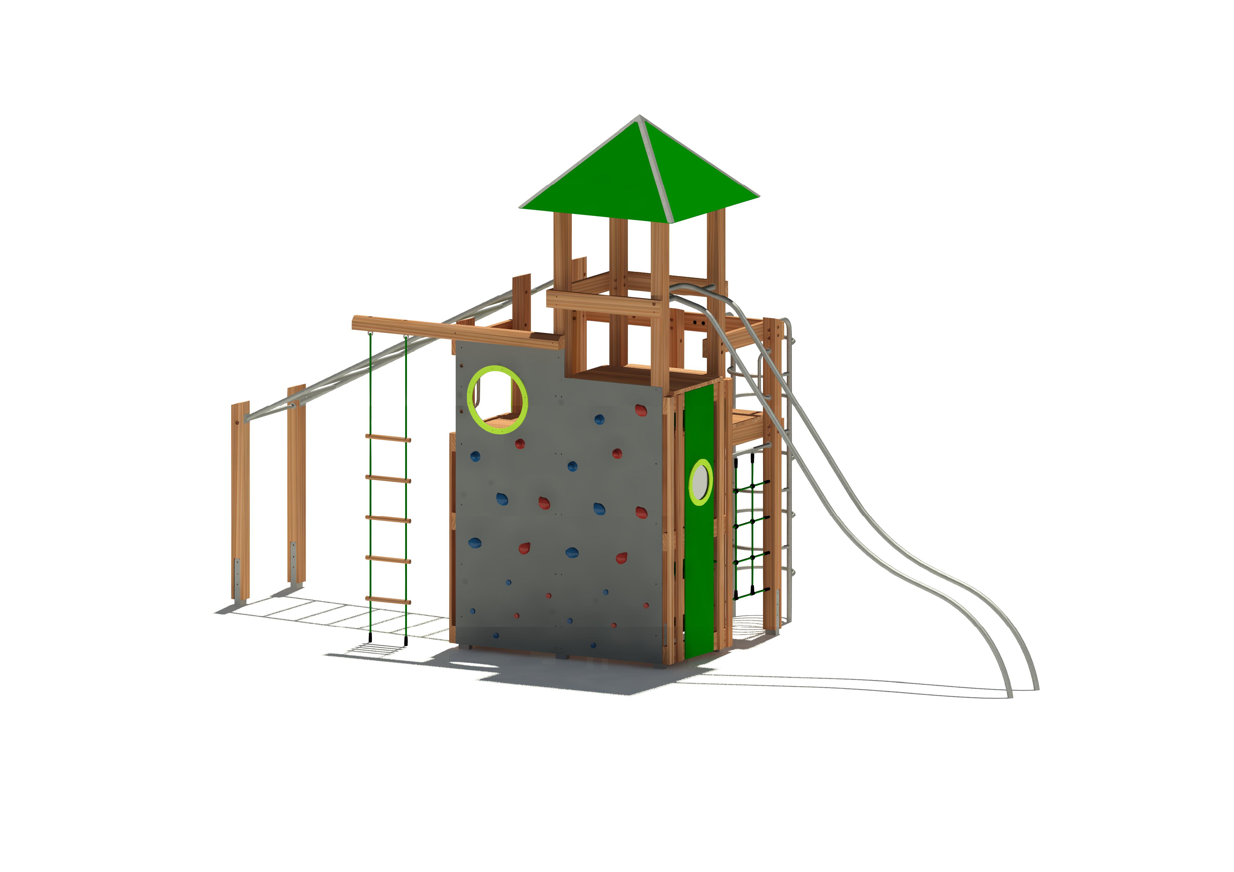 Spielturm Augustin 9655 Ansicht 3