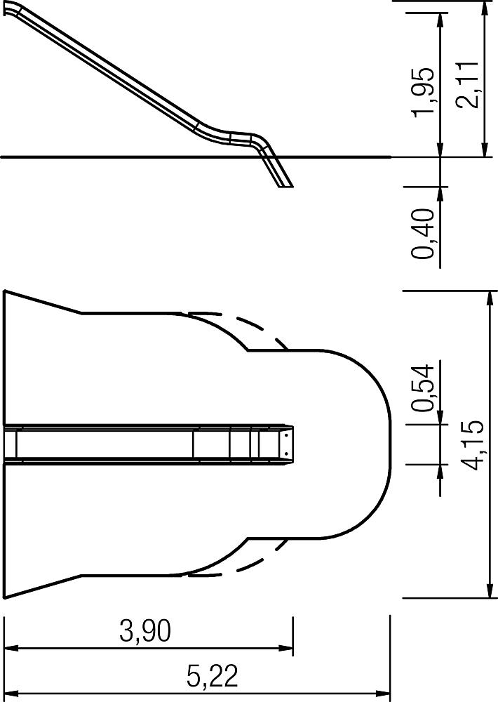 Anbaurutsche PH 195 cm Ansicht 4