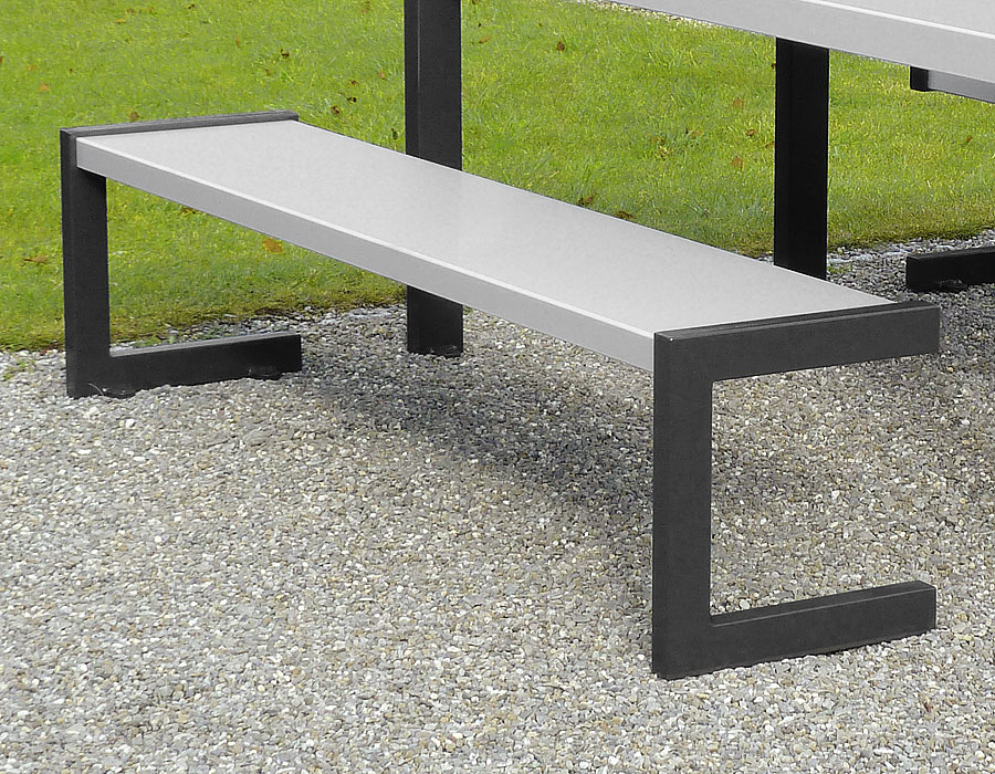 Parkbank Aluminium Ansicht 3