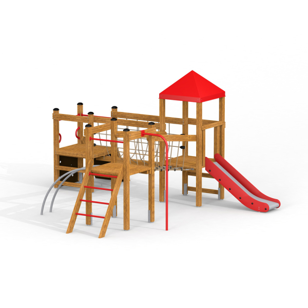 Lemur Spielturm mit Rutsche, Larslaj