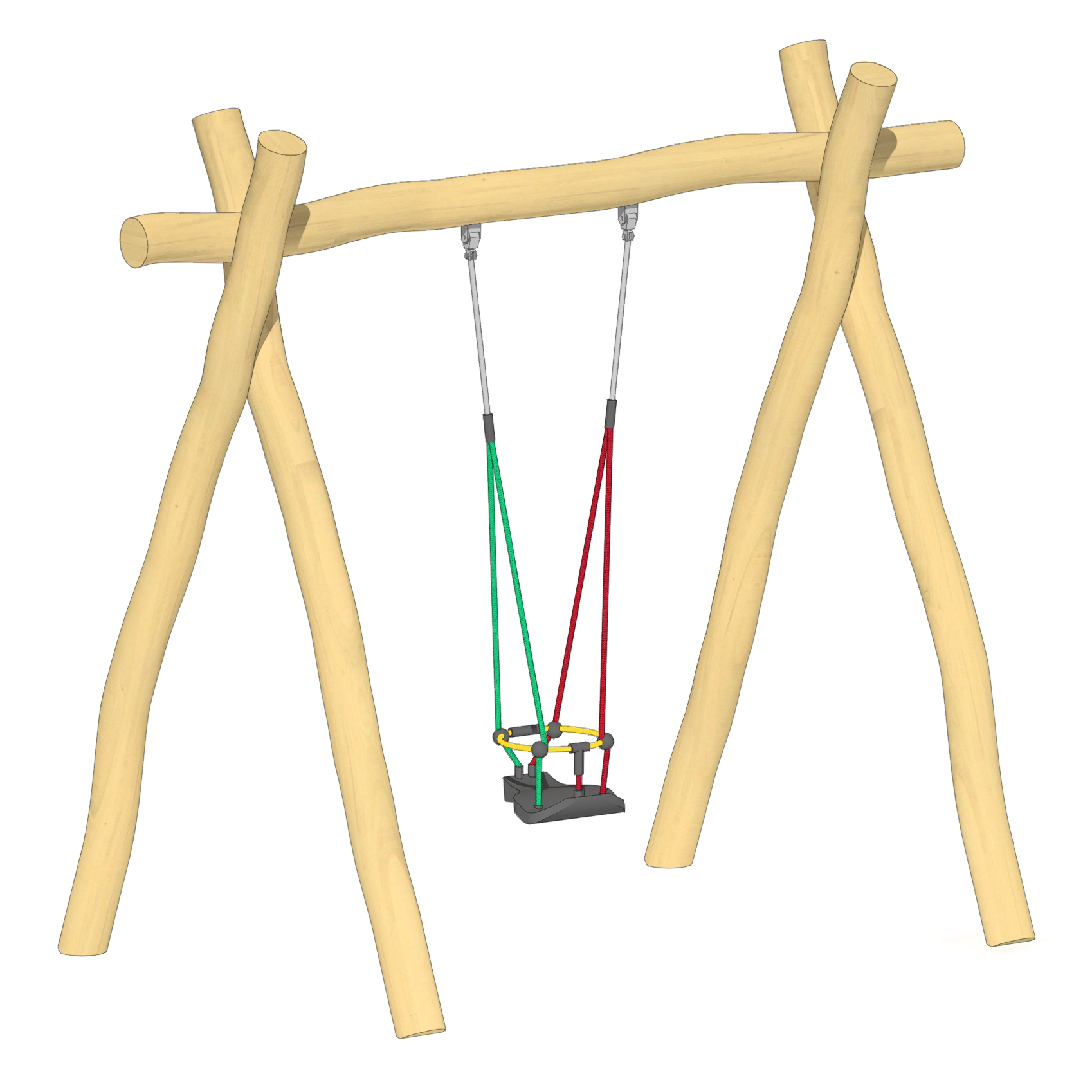 Schaukel 1-fach LH210cm, 1 Kleinkind-Schaukelsitz Ansicht 2