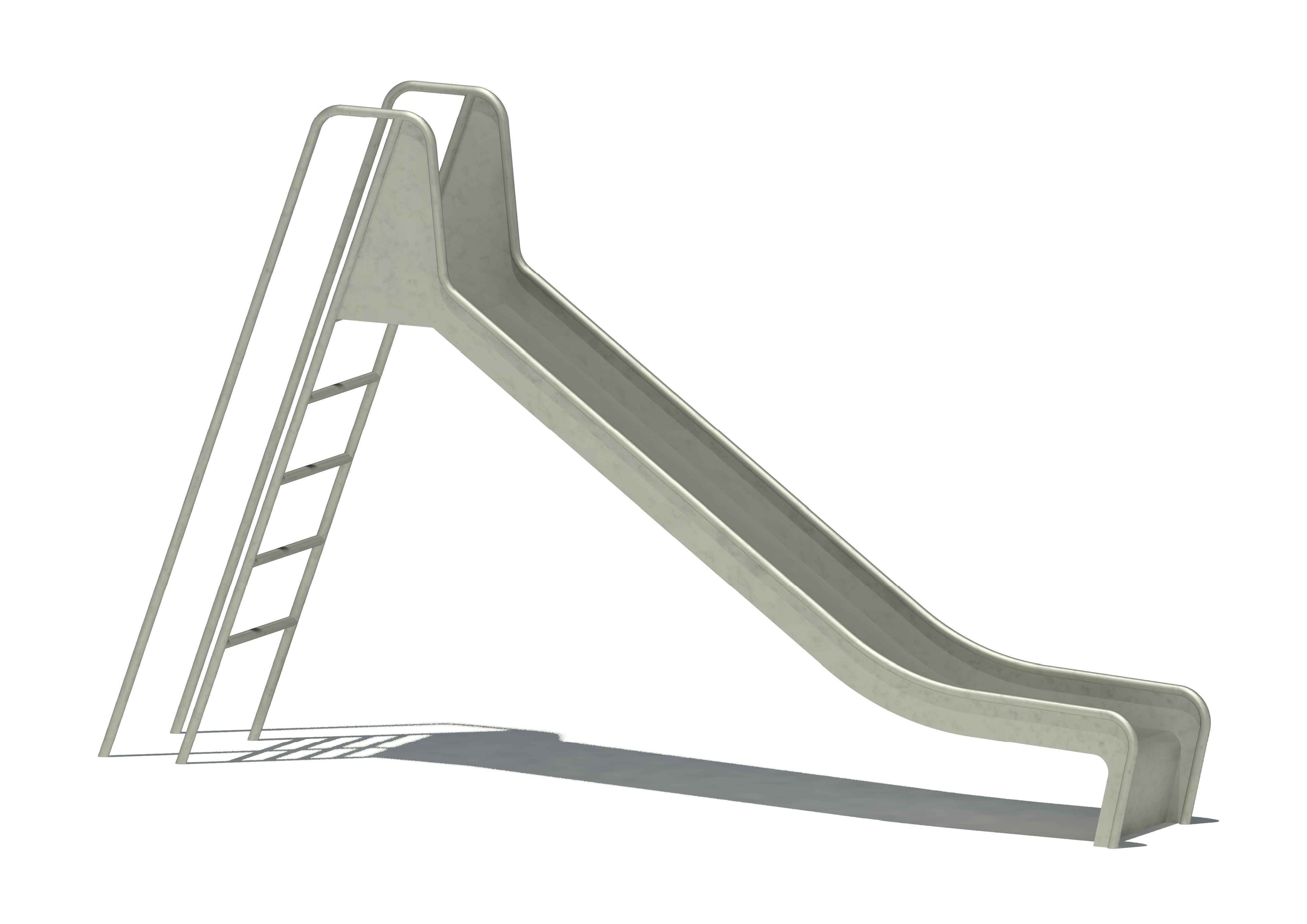 Bockrutschbahn Edelstahl, Einsitzhöhe 150 cm, Maier Spielplatzgeräte