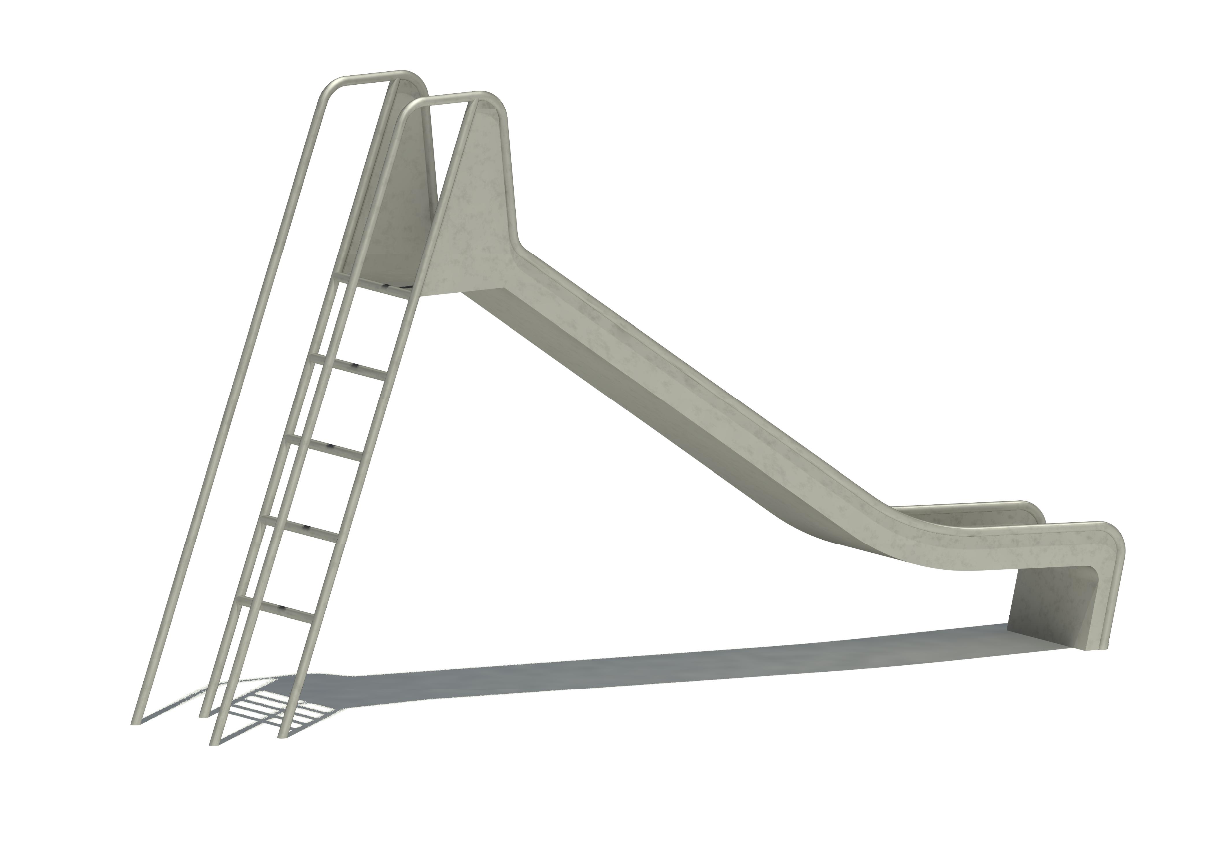 Bockrutschbahn Edelstahl, Einsitzhöhe 150 cm Ansicht 3