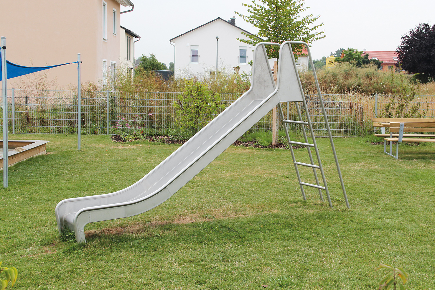 Bockrutschbahn Edelstahl, Einsitzhöhe 150 cm Ansicht 4