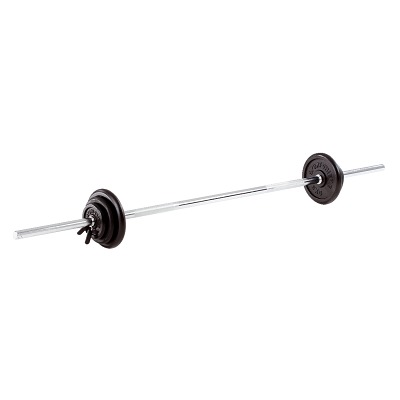 Sport-Thieme Langhantel-Set 27,5 kg, gummiert, Sport-Thieme