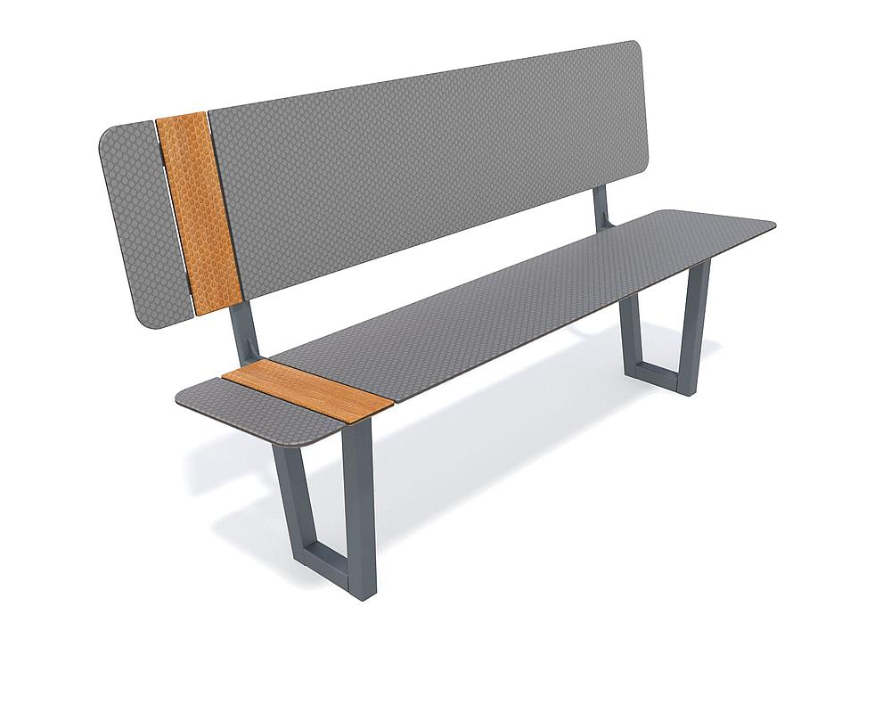Urbaniq Bank mit Lehne Nalu