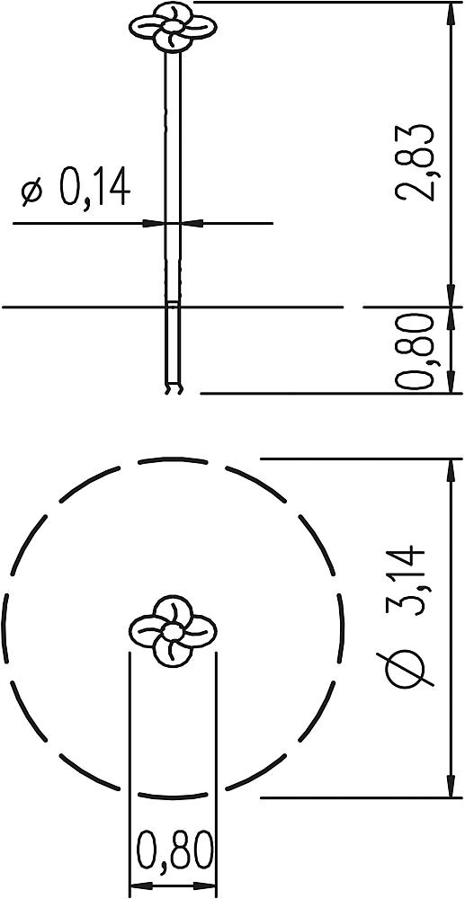 Säule Blume Ansicht 4