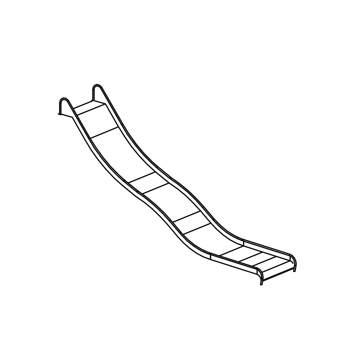 Edelstahlrutsche Ansicht 2