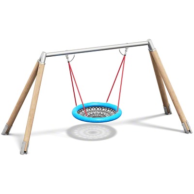 Playparc Vogelnestschaukel „Holz/Metall“