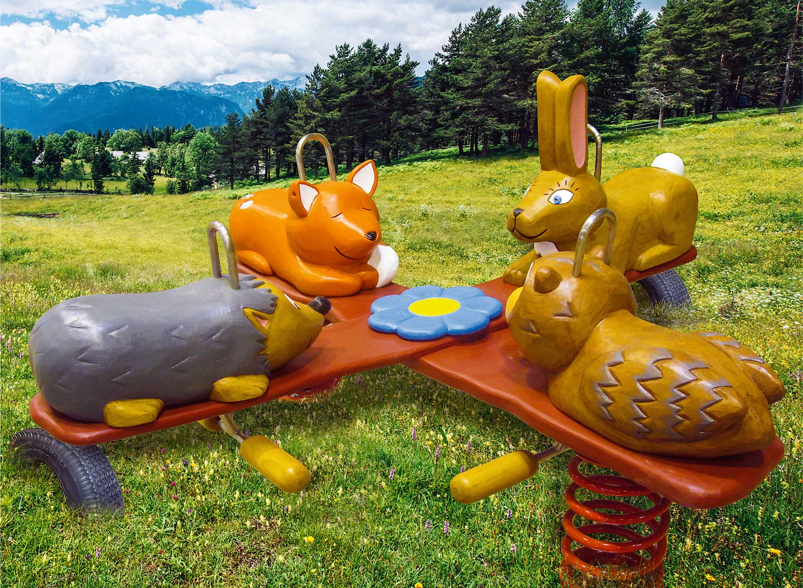 Federwippe Waldtiere