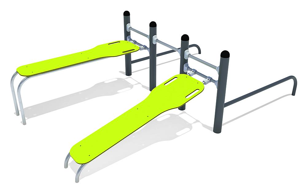 Calisthenics Kombi Bauch- und Liegestützstation