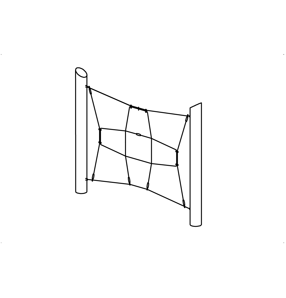 Senkrechtes Kletternetz, Richter Spielgeräte