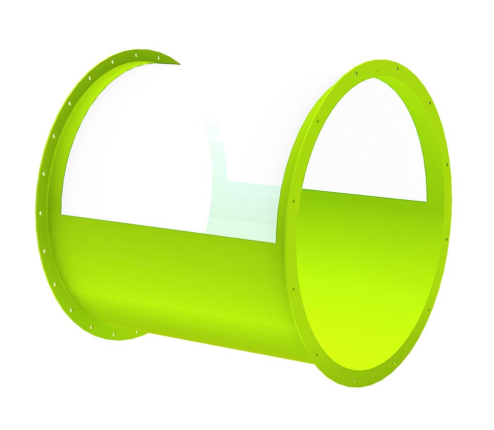 Kriechtunnel Gerade 80 cm transparent, eibe