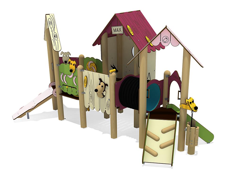 Spielanlage Hundehütte Ansicht 4