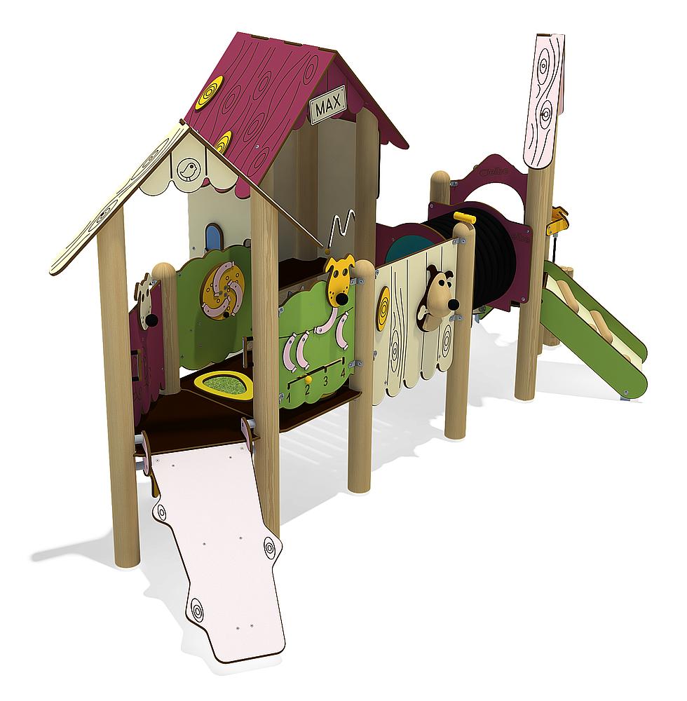 Spielanlage Hundehütte Ansicht 6
