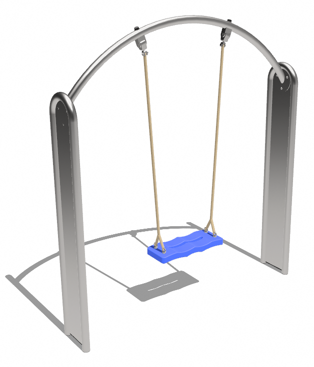 Kleinkinderschaukel aus Edelstahl Ansicht 5