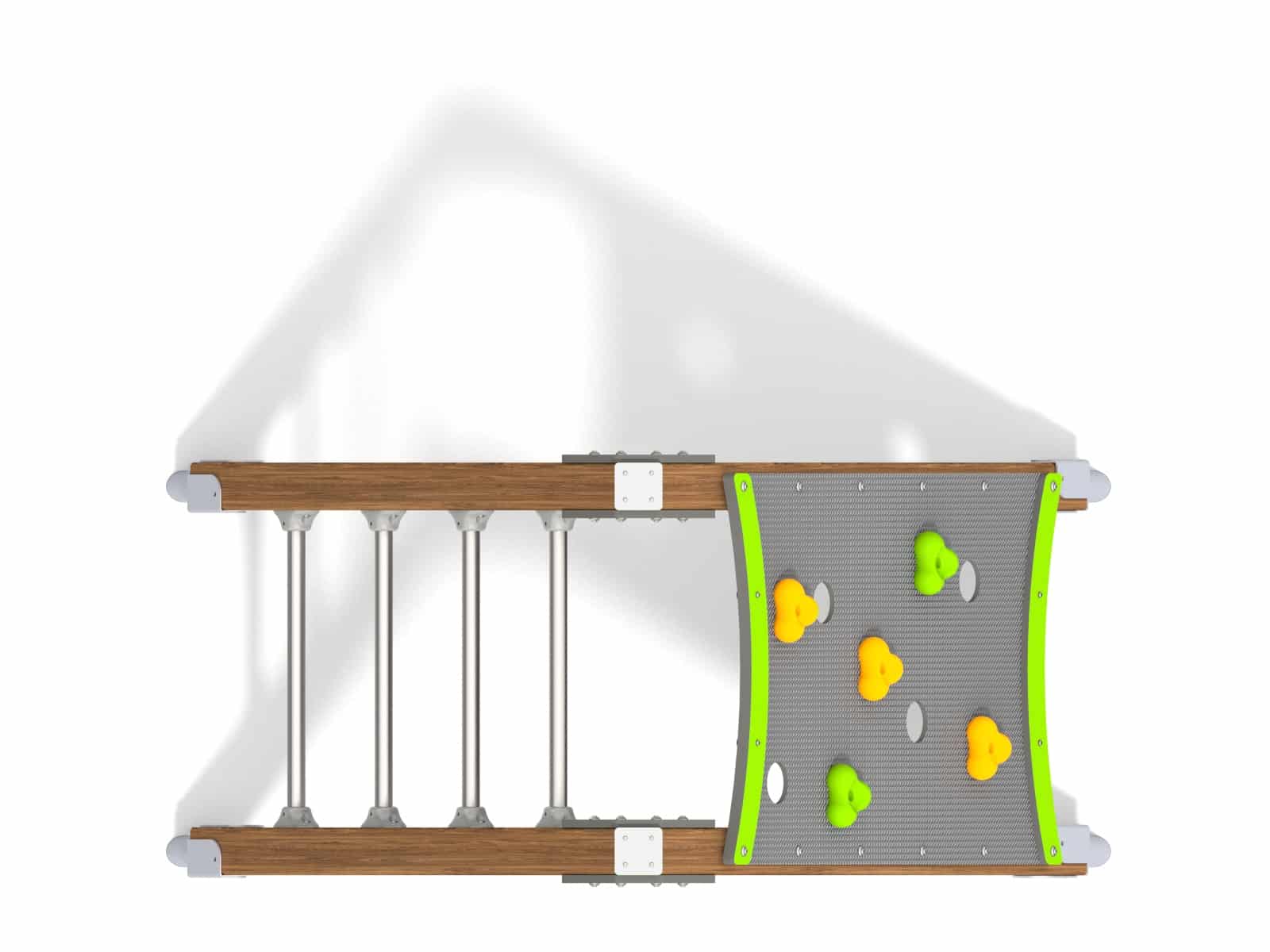 Leiter mit Kletterstein für den Spielplatz Ansicht 3