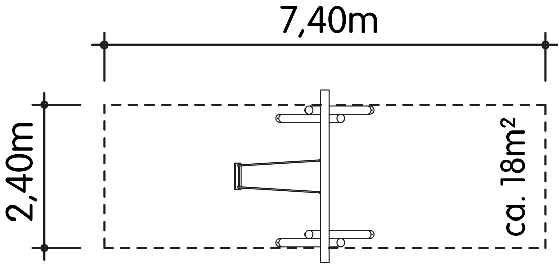 Schaukel 1-fach LH210cm Ansicht 5