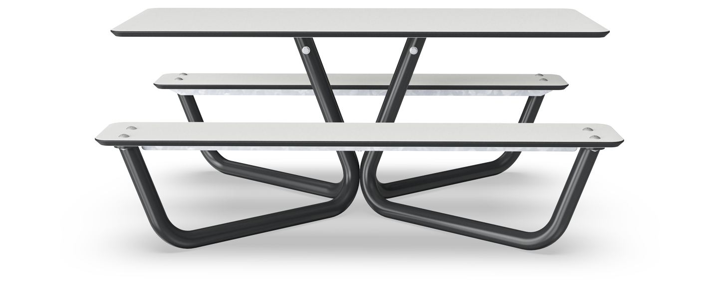 Agora Picknick Mini - Weiss HPL PAR4086 Ansicht 6
