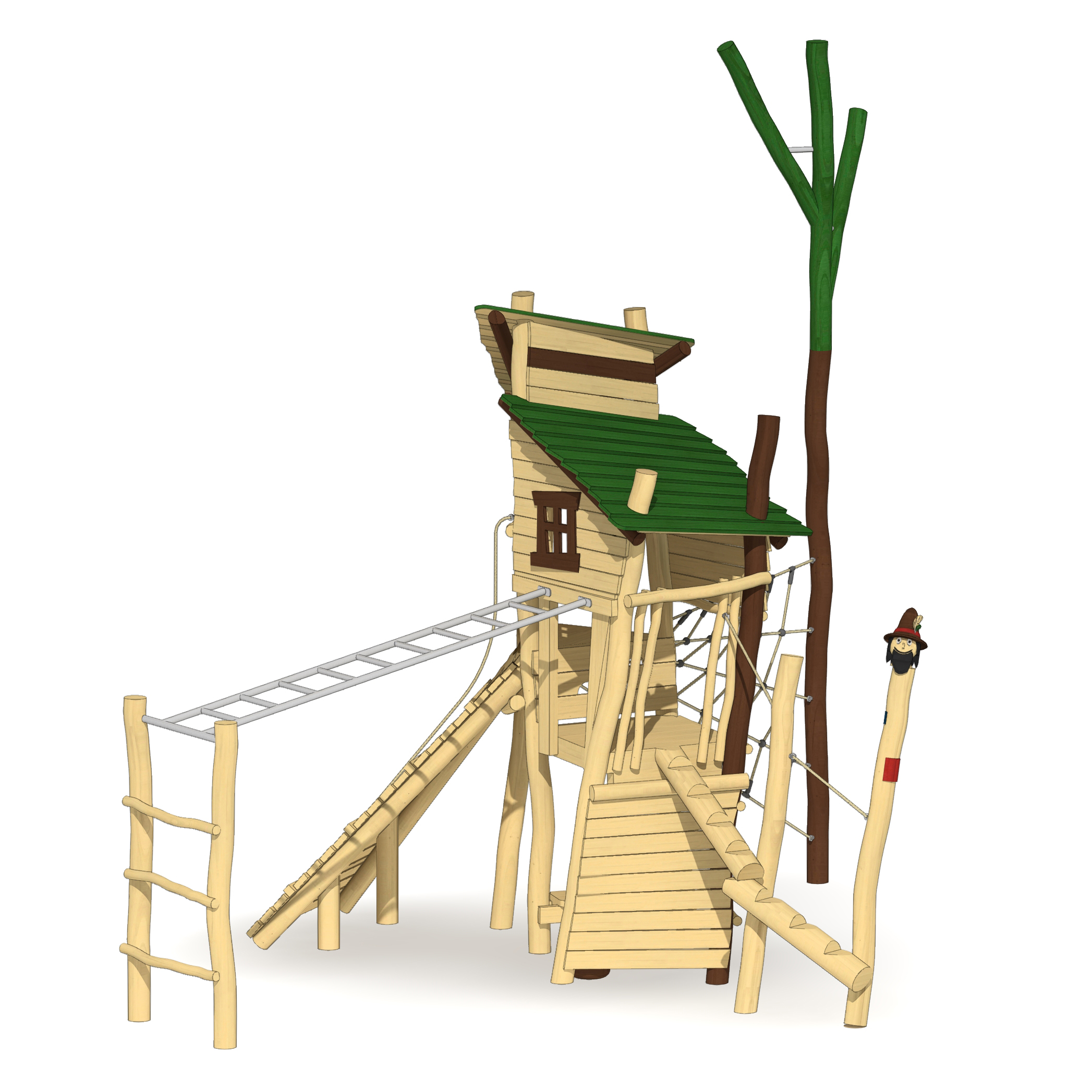 Abenteuerturm Räubernest Ansicht 5