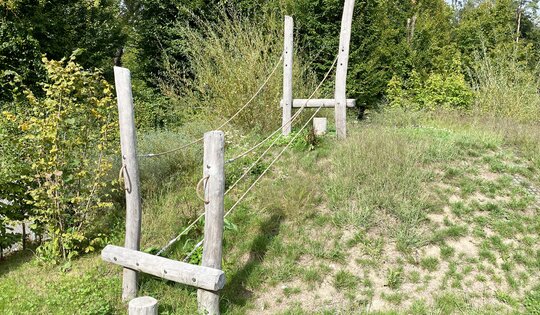 Wackelseil 400 cm - Naturwuchs Holz
