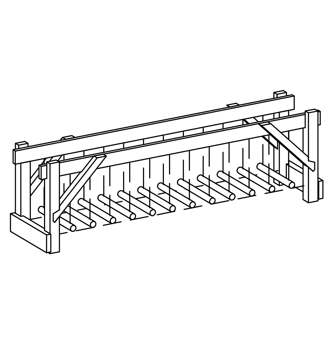 Kettensteg freistehend, Richter Spielgeräte