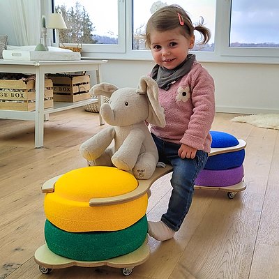 Pedalo Rollbrett „Stapelbaustein Rollrutscher Teddy“ Ansicht 6