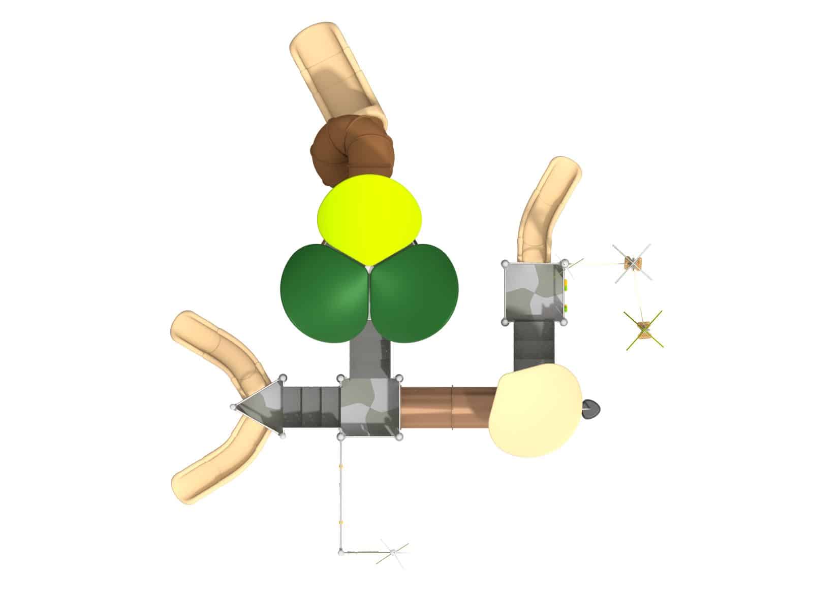 Waldspielplatz-Set mit Rutsche Ansicht 4
