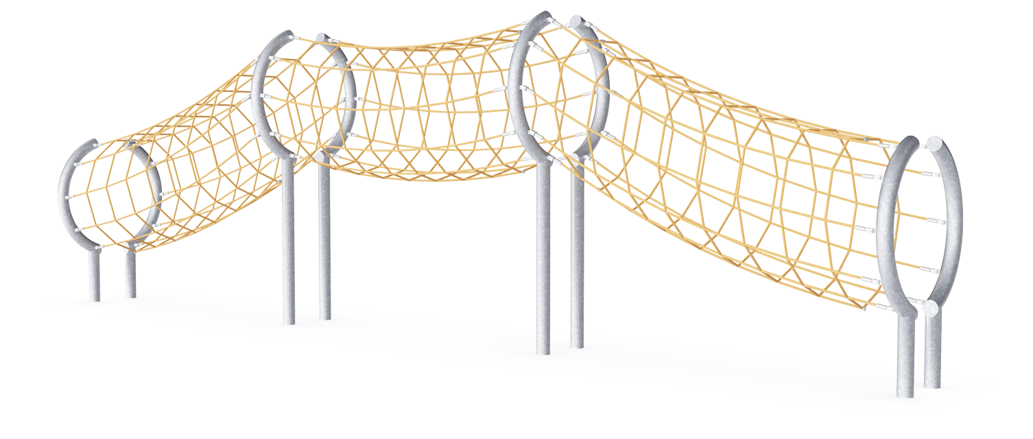 Tunnel-Seilnetzbrücke COR65090 Ansicht 6