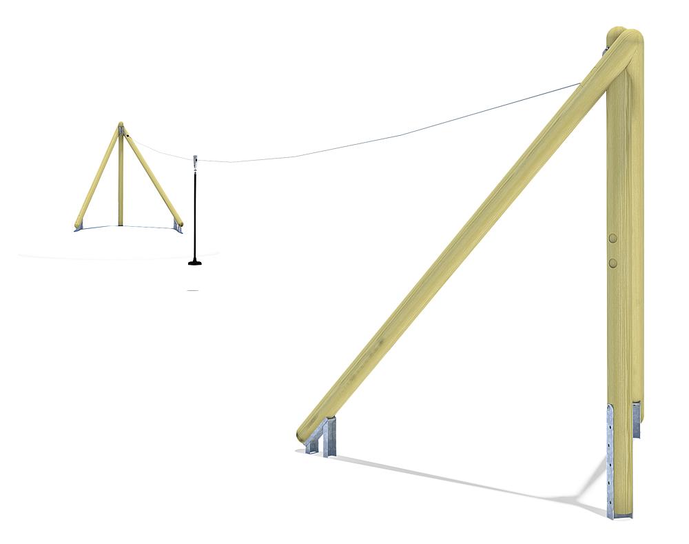 Seilbahn Montana 30 m für Hügelverbau Ansicht 4