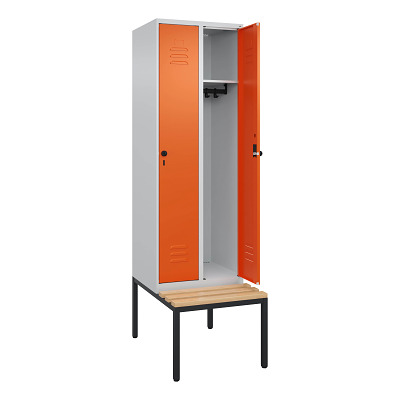 C+P Garderobenschrank „Classic Plus“, Abteilbreite 30 cm, mit Sitzbank Ansicht 2