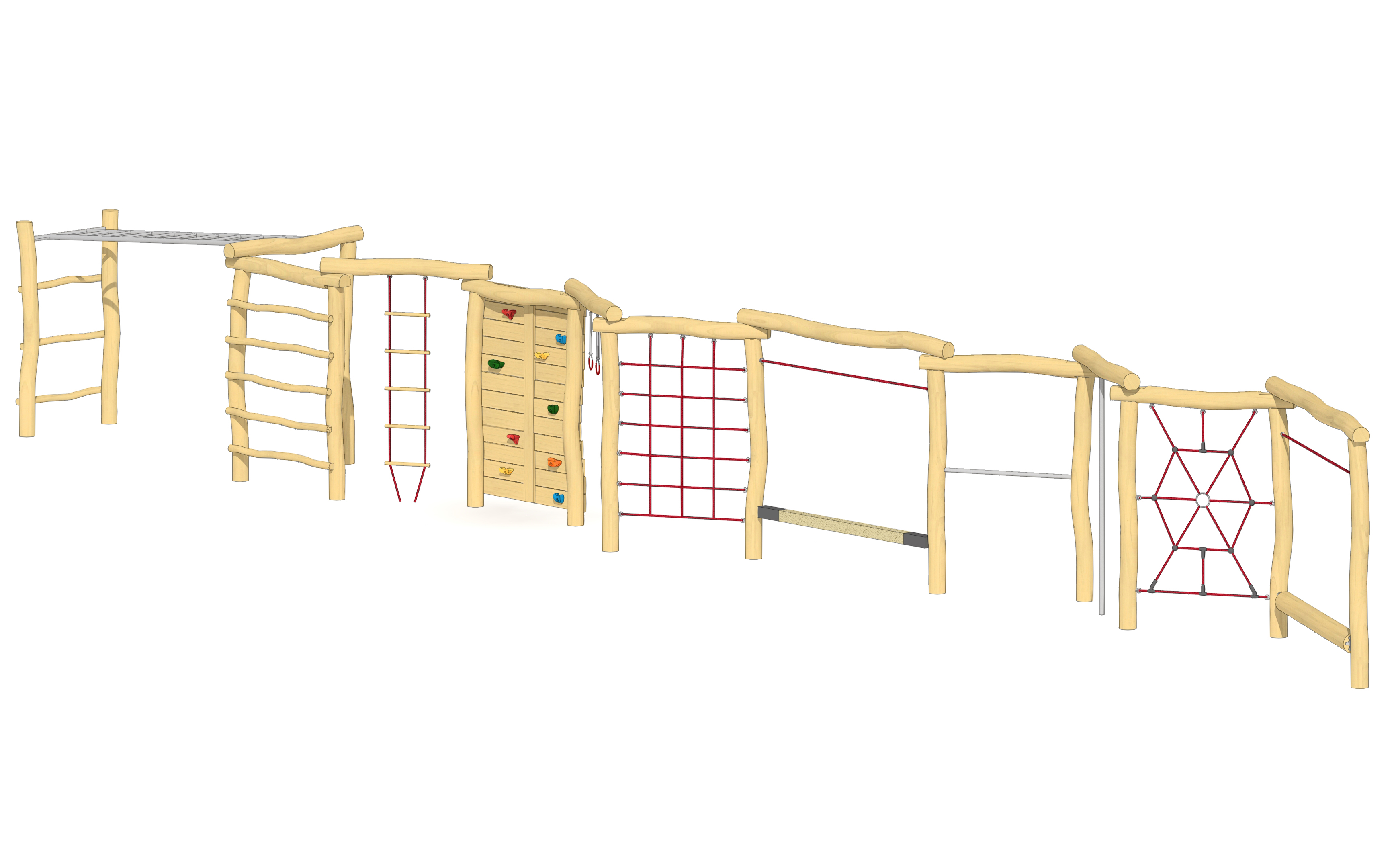 Schul-Kletterwand 11-teilig Ansicht 4