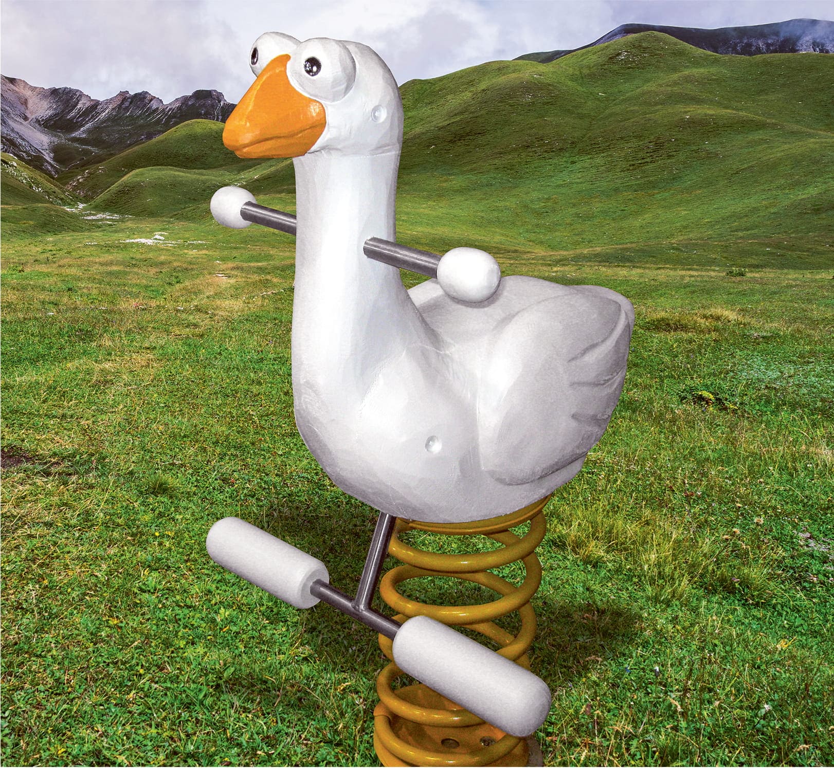 Federwippe Möwe Ansicht 3