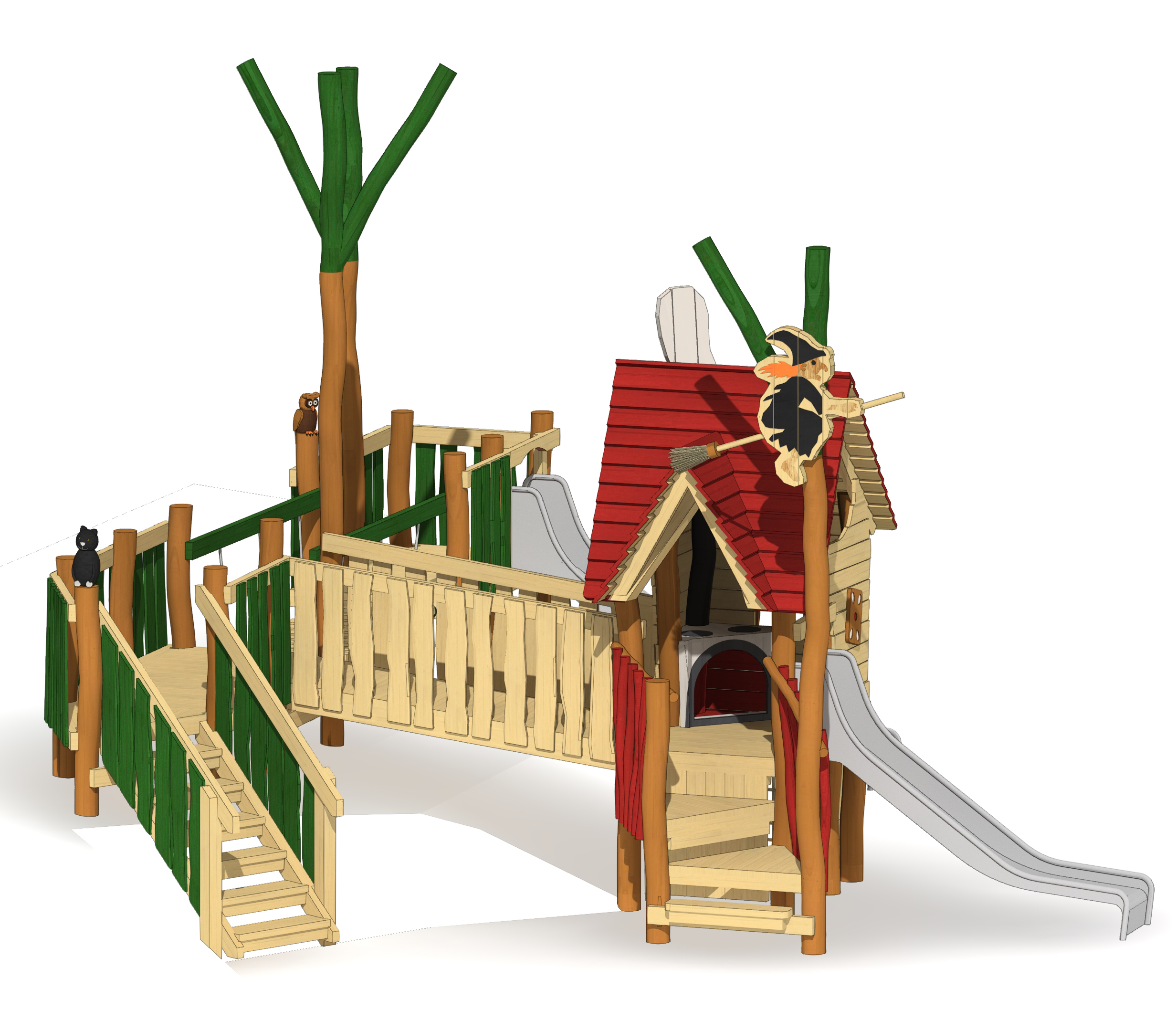 Kleinkindanlage Hänsel und Gretel Ansicht 4