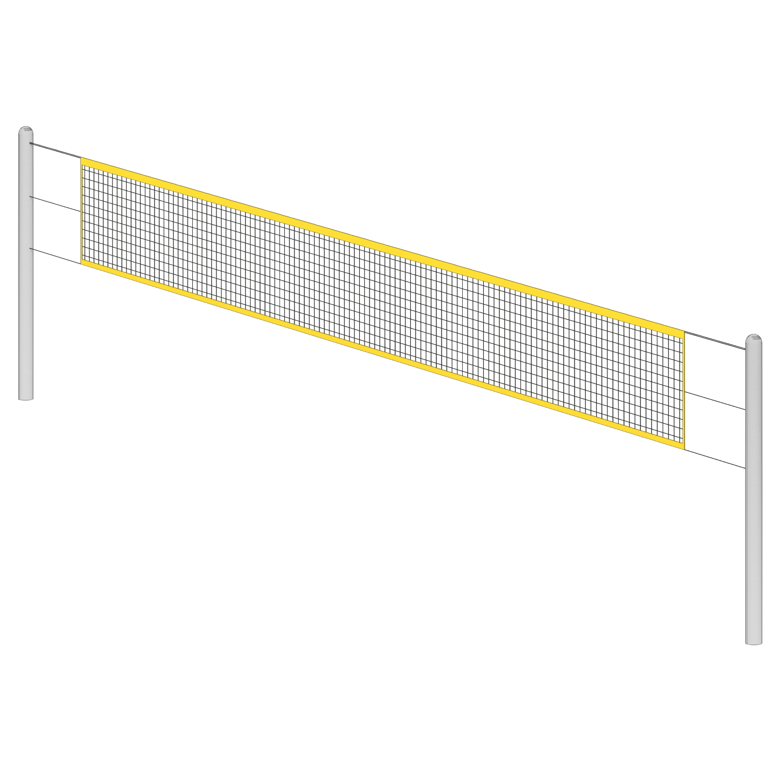 Volleyball-Anlage mit Nylonnetz