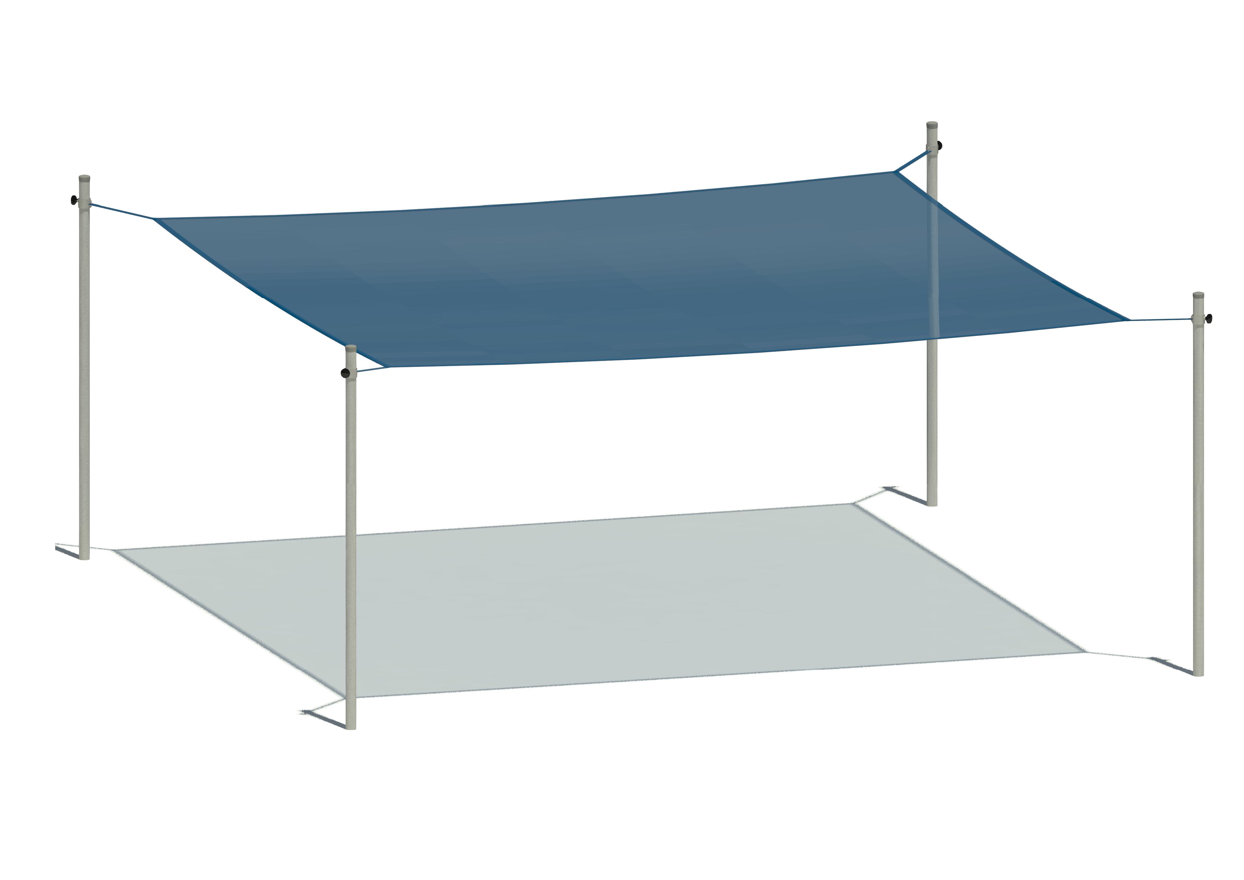 Sandkastenabdeckung/Sonnenschutz 071, 400 x 400 cm