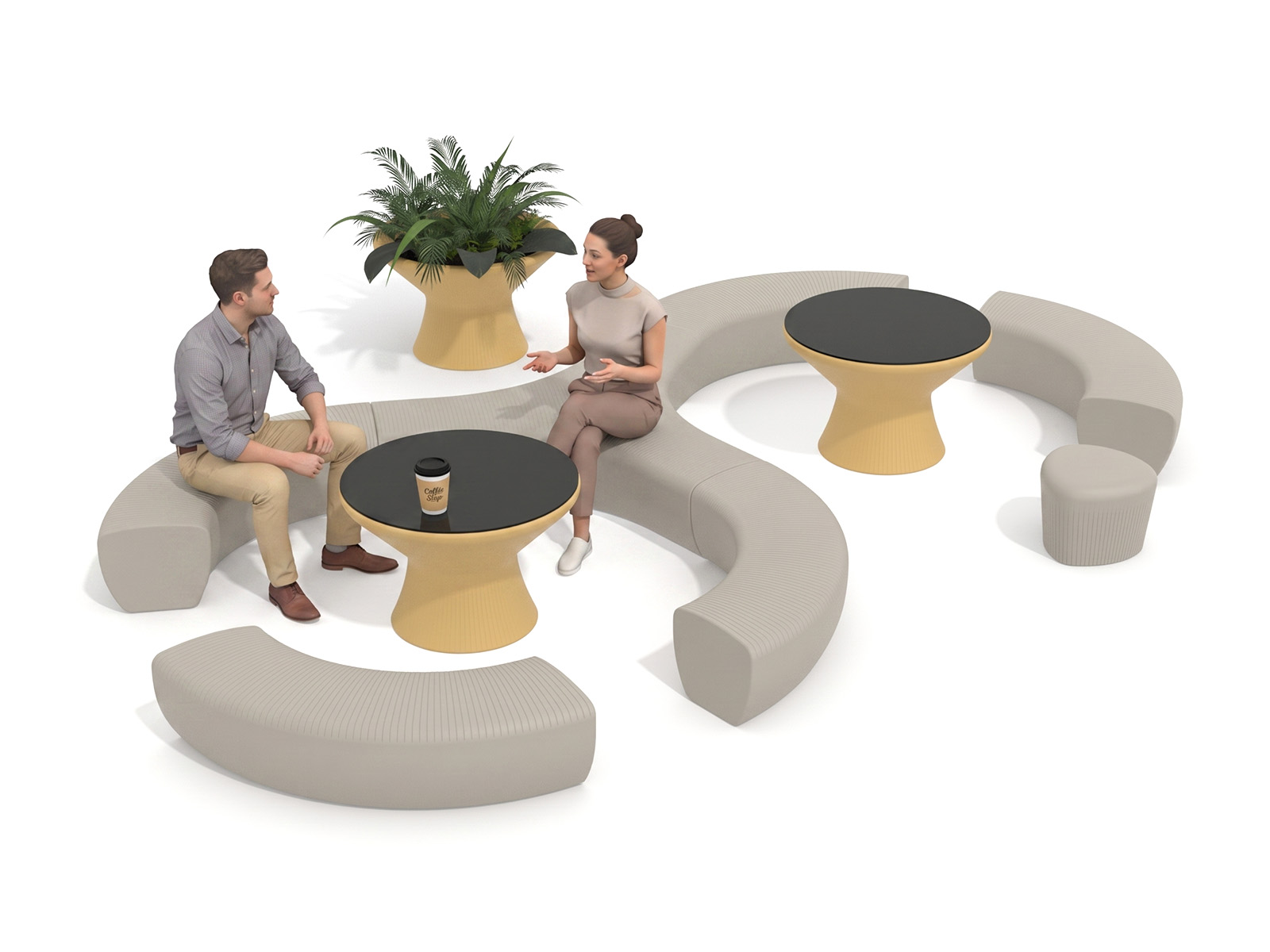 Curved Bench Ansicht 5