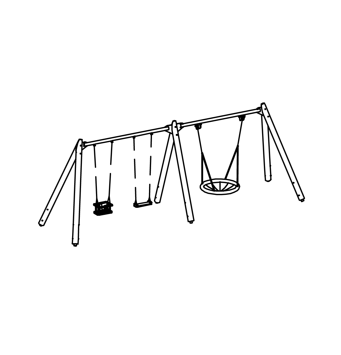 Kleine Dreifachschaukel spezial, Richter Spielgeräte